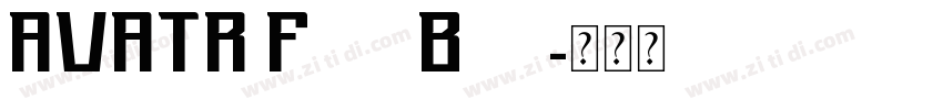 AVATR Font Bold字体转换